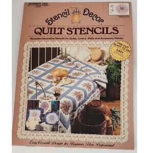 Vintage Stencil Decor‎ quilt Stencils NOS